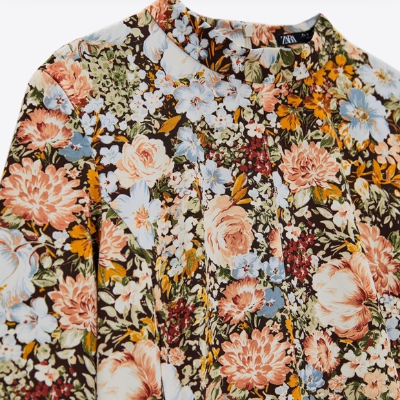 BNWT Zara Printed Dress Multicolored XS - Picture 3 of 5